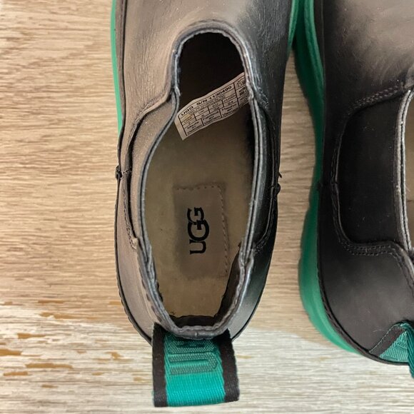 New UGG Merina 7 Boots Bootie Black Emerald Green Platform Ankle - Picture 12 of 16
